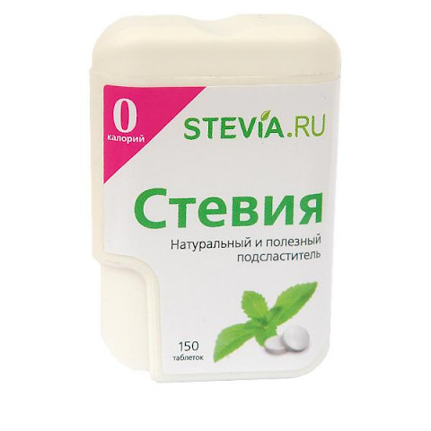 Экстракт стевии в дозаторе, 150 таблеток.
